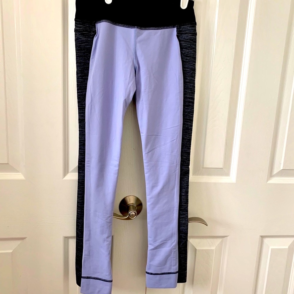 Lululemon Periwinkle Blue & Black Leggings
